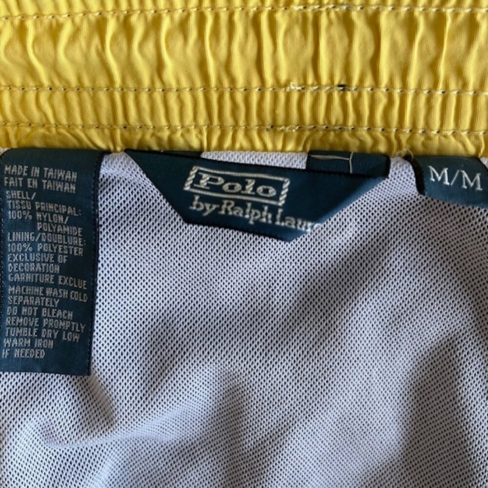 Vintage Polo Ralph Lauren Men's Traveler Swim Trunks | Size Medium - Picture 9 of 9